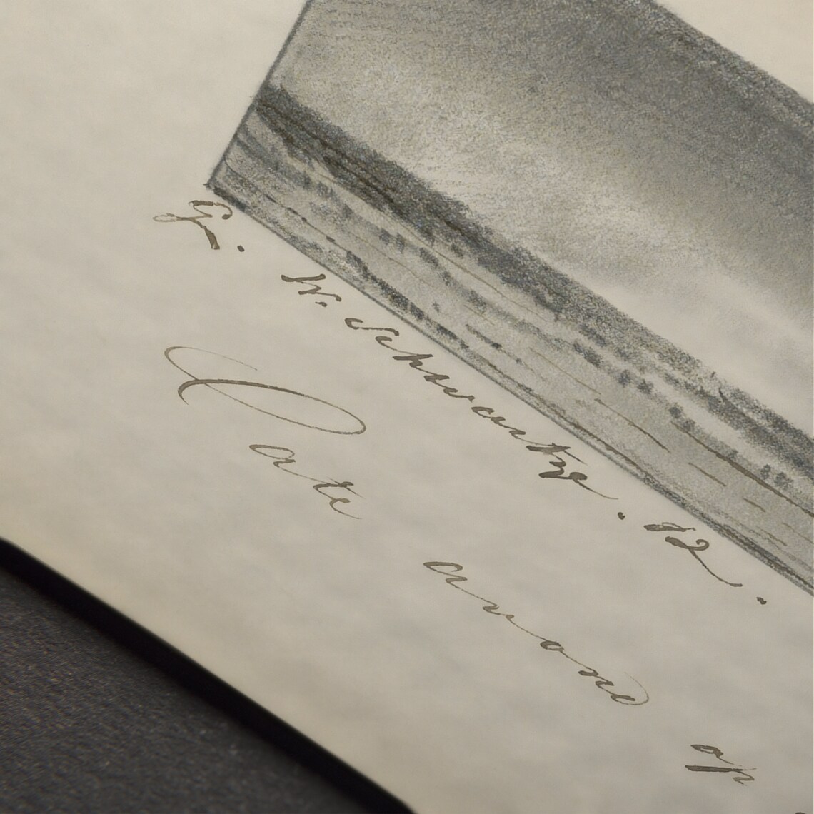 Antique Coastal Seascape Sketch Sailboats on Sea Ink Drawing Poster - Image 4