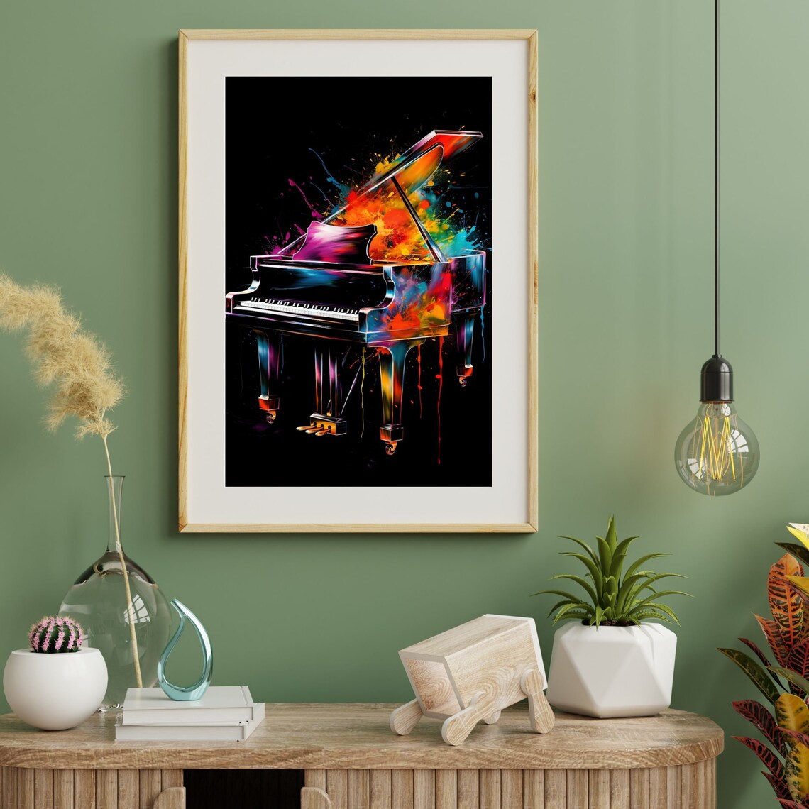 Piano Musical Instrument Studio Decor Art Print - Image 2
