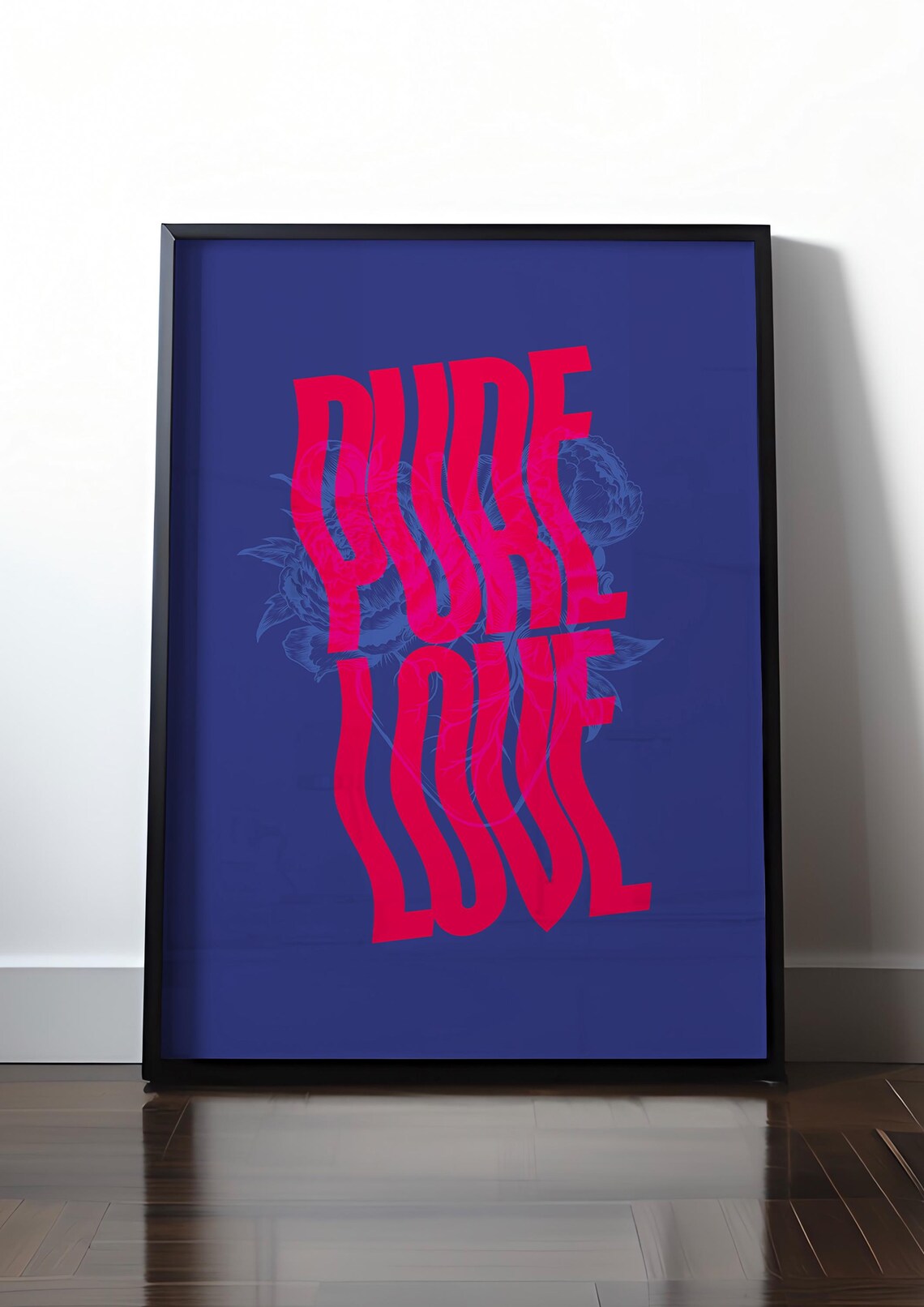 Pure Love Modern Typographic Poster