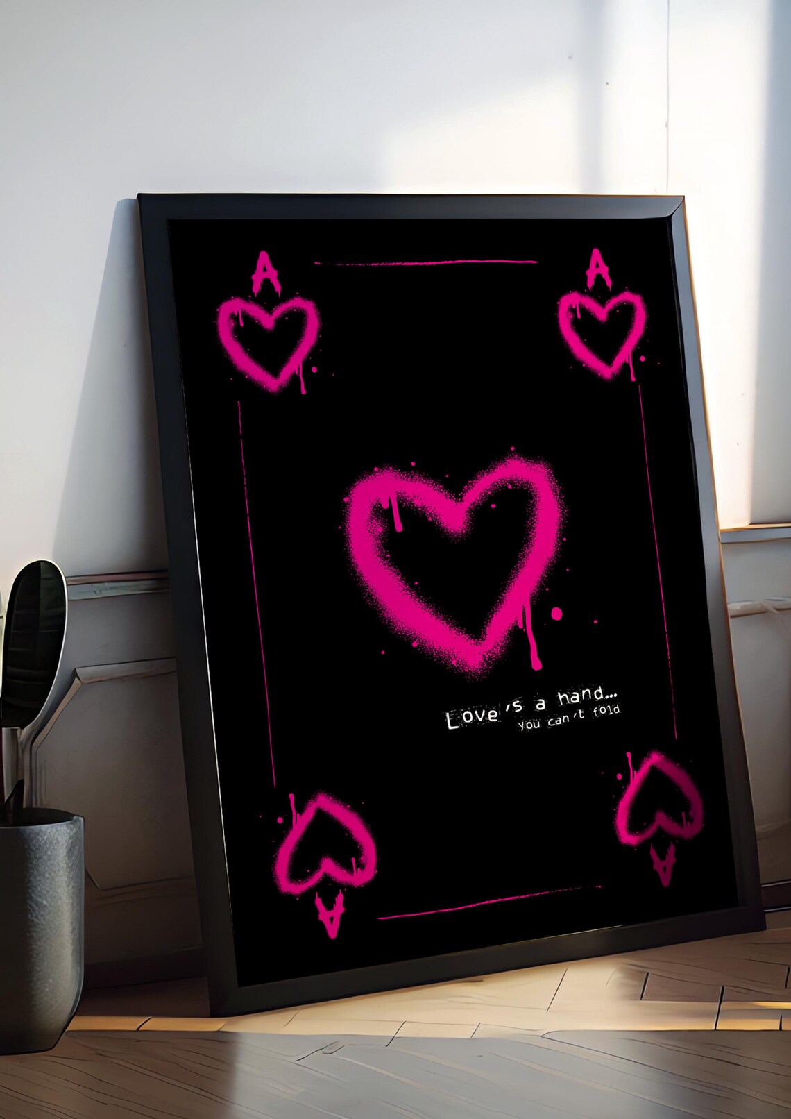 Loves A Hand Trash, Playing Card Spray Tag Style - Image 2