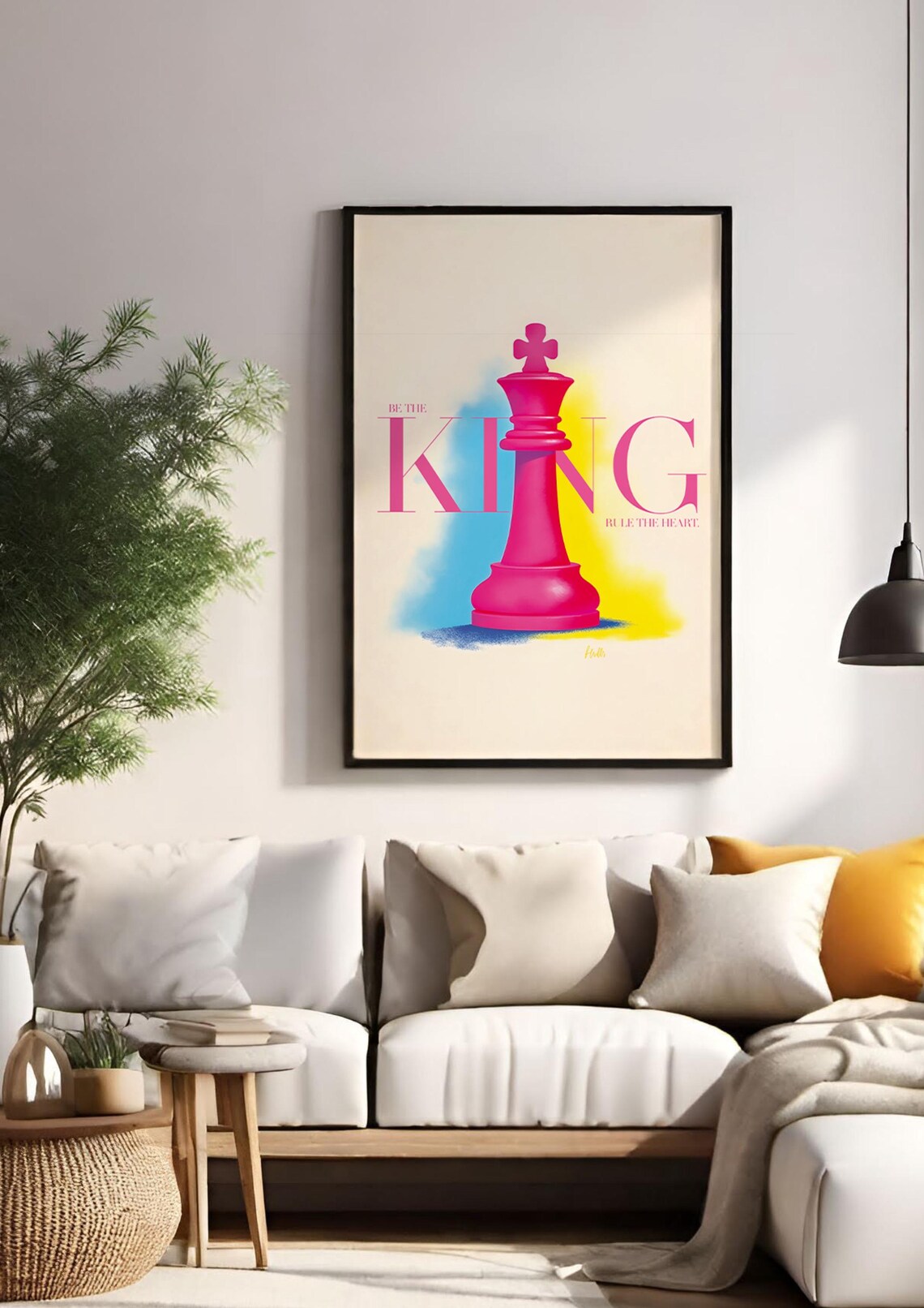 Be The King Rule The Heart, Minimalist Poster - Image 2