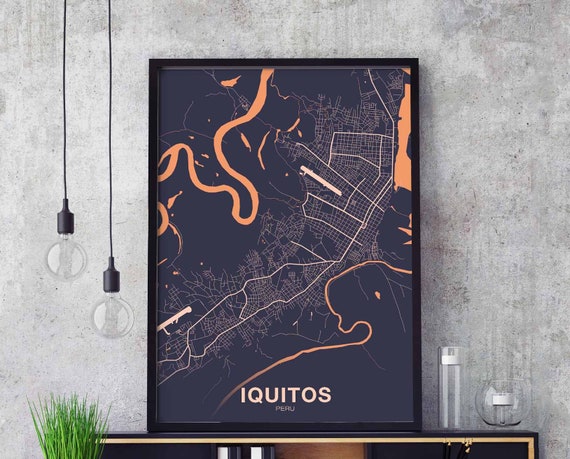 Iquitos Peru Poster Print, Modern Home Decor