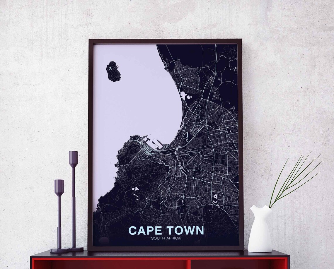 Cape Town South Africa Poster, Travel Poster