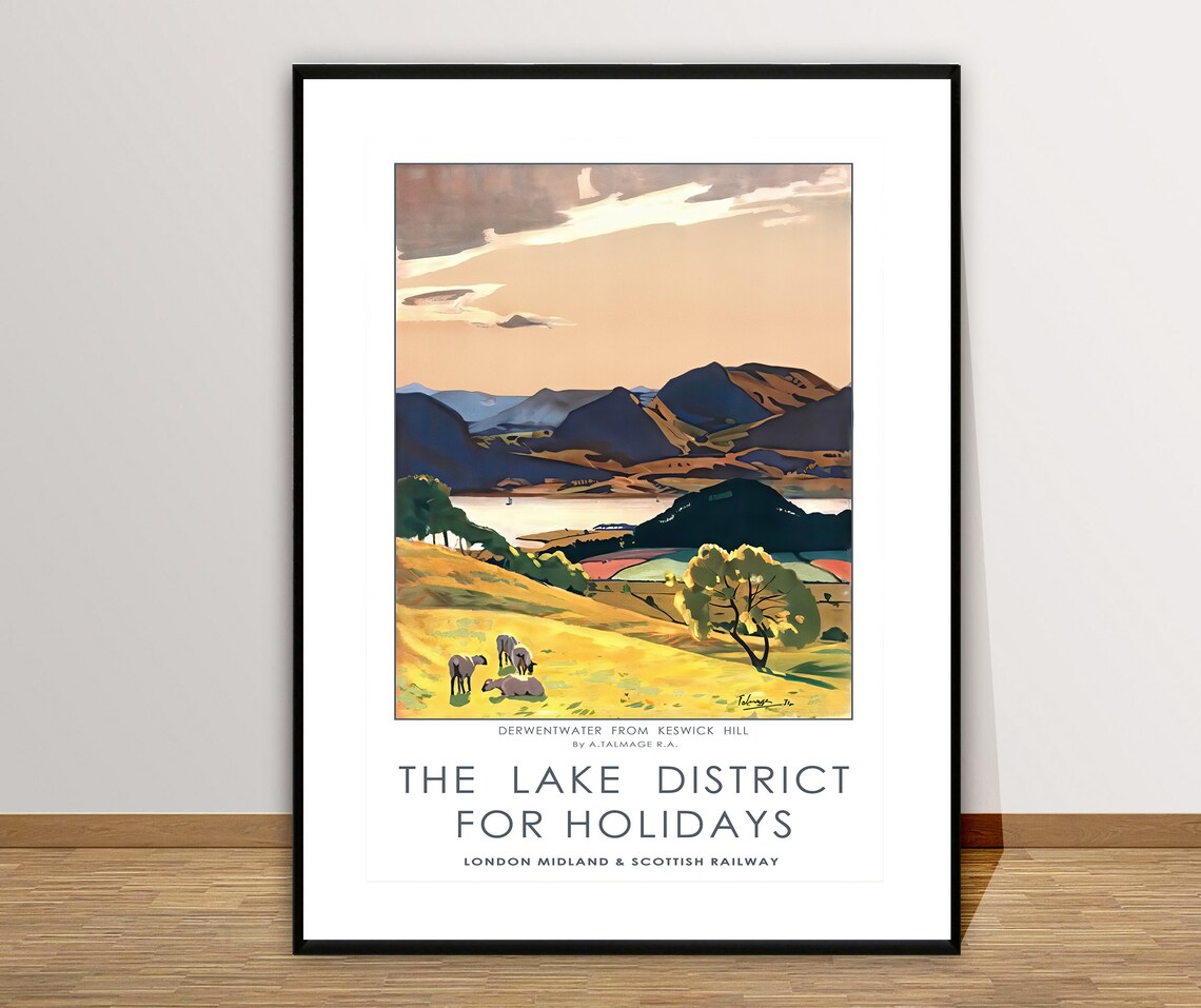 Lake District Vintage Travel Poster, England Holiday - Image 2