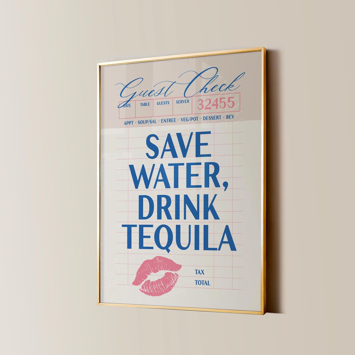 Bar Cart Tequila Poster, Retro Kitchen Art Print - Image 2