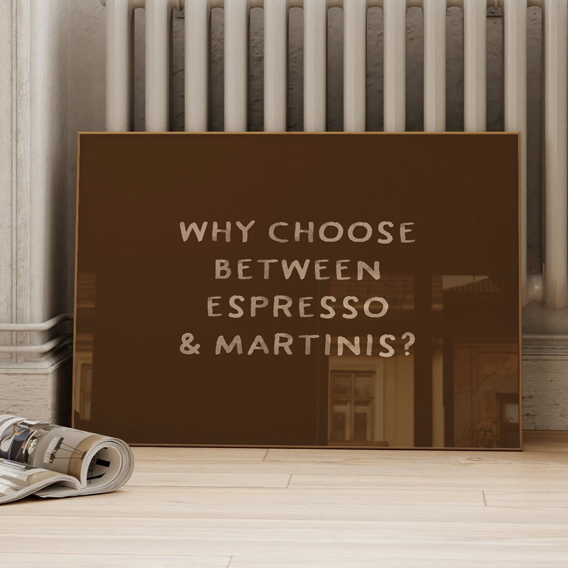Espresso Martini Retro Kitchen Bar Cart Art Print - Image 2