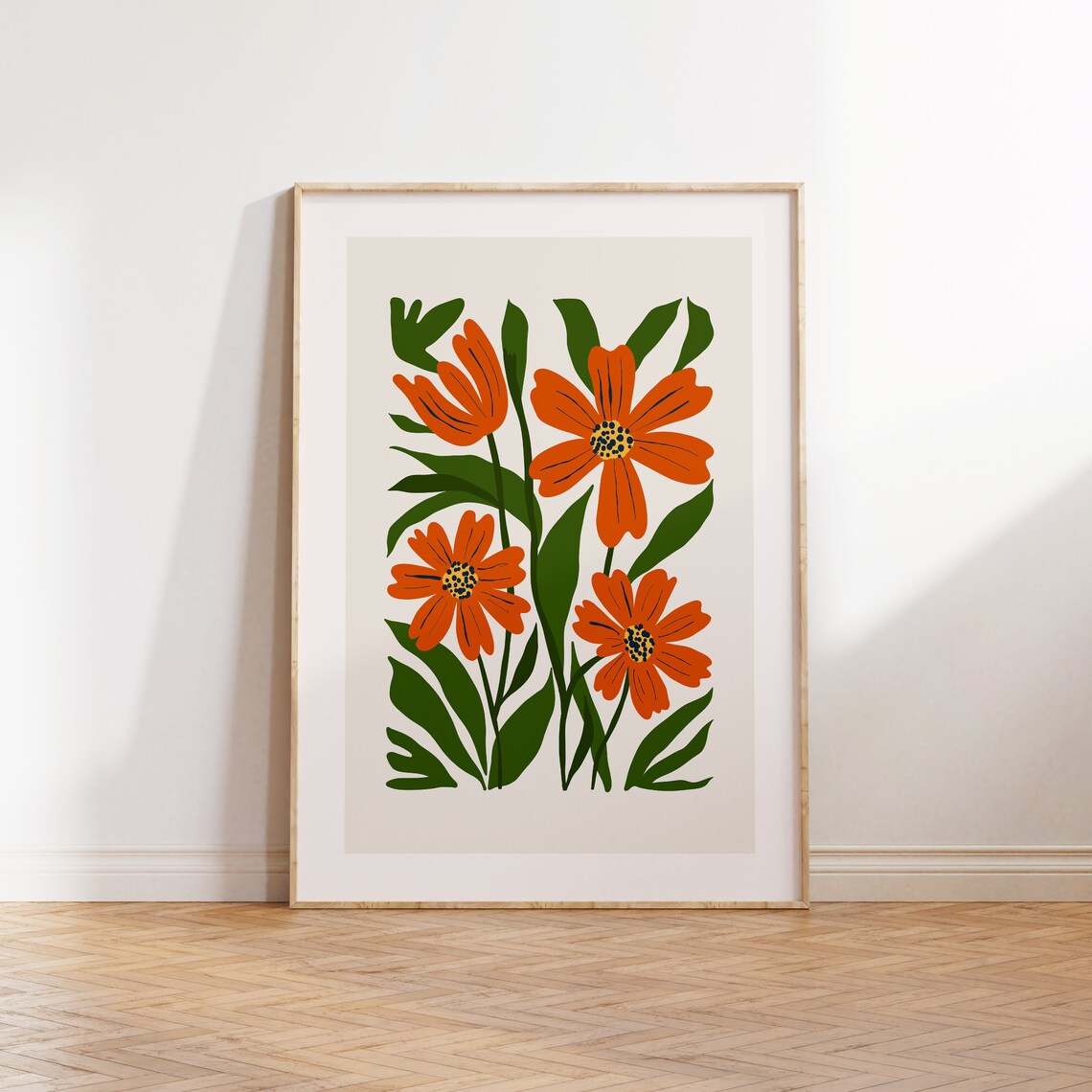Eclectic Flowers Colorful Botanical Poster Print
