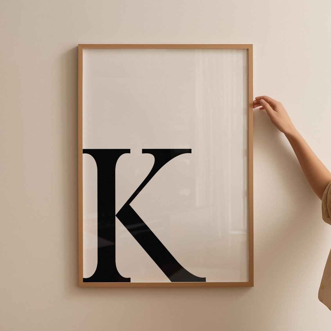 Letter K Print, Minimalist Monogram Art - Image 5