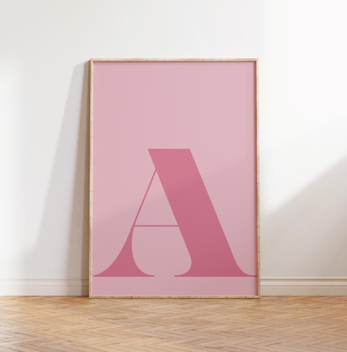 Retro Letter A Monogram Alphabet Poster - Image 3