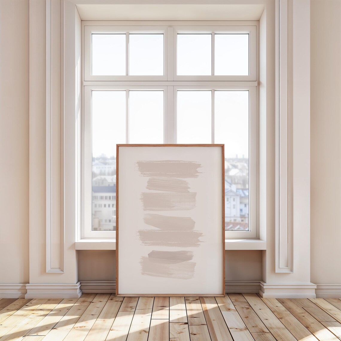 Minimalist Abstract Brush Stroke Art, Modern Abstract - Image 4