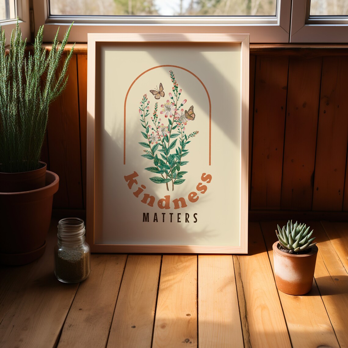 Kindness Matters Quote, Hippie Poster Print - Image 3