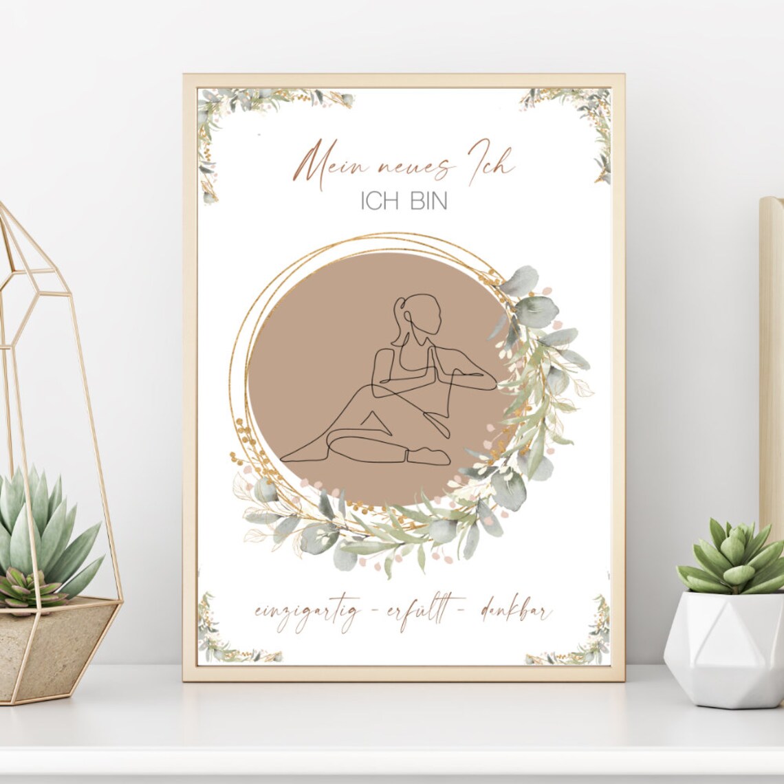 My New Me Positive Affirmation, Mindfulness Poster