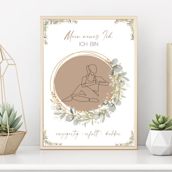 My New Me Positive Affirmation, Mindfulness Poster