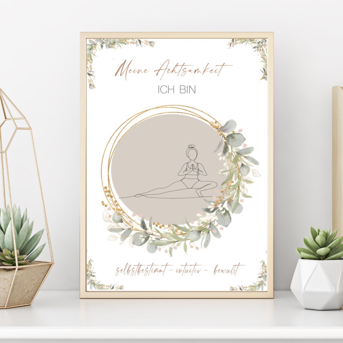 Mindfulness Self Love Positive Affirmation Art Print