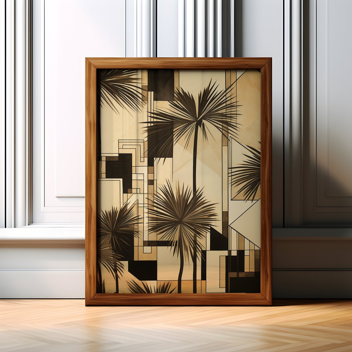 Minimalist Tree Art Print, Boho Bedroom Decor