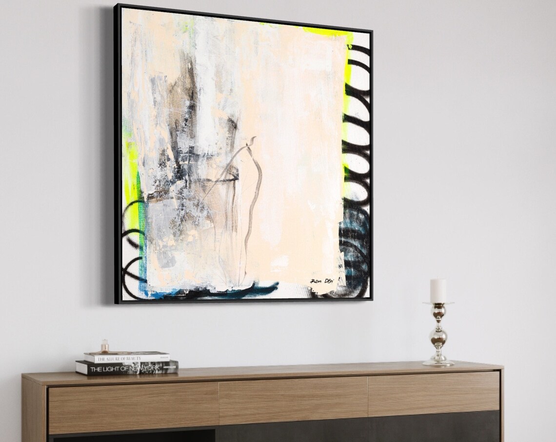Broken Marble Minimalist Abstract Painting Print - Image 4