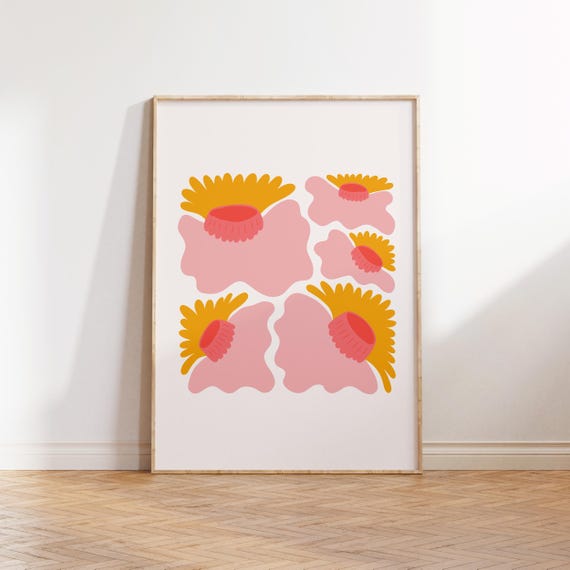 Jungle Flora Tropical Botanical Wall Decor, Poster Print