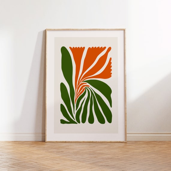 Eclectic Flowers Colorful Abstract Flower Poster