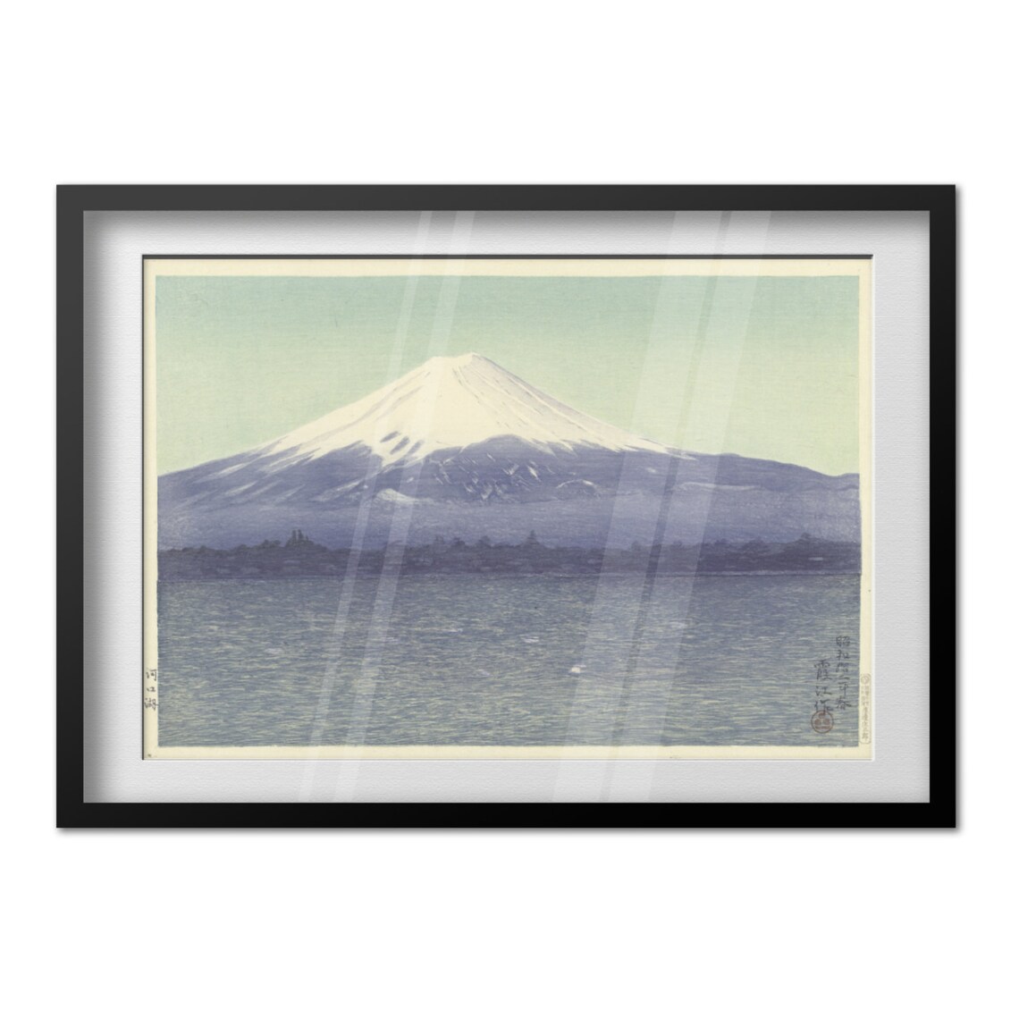 Mount Fuji Japanese Woodblock Lake Landscape Vintage Art Poster - Image 4