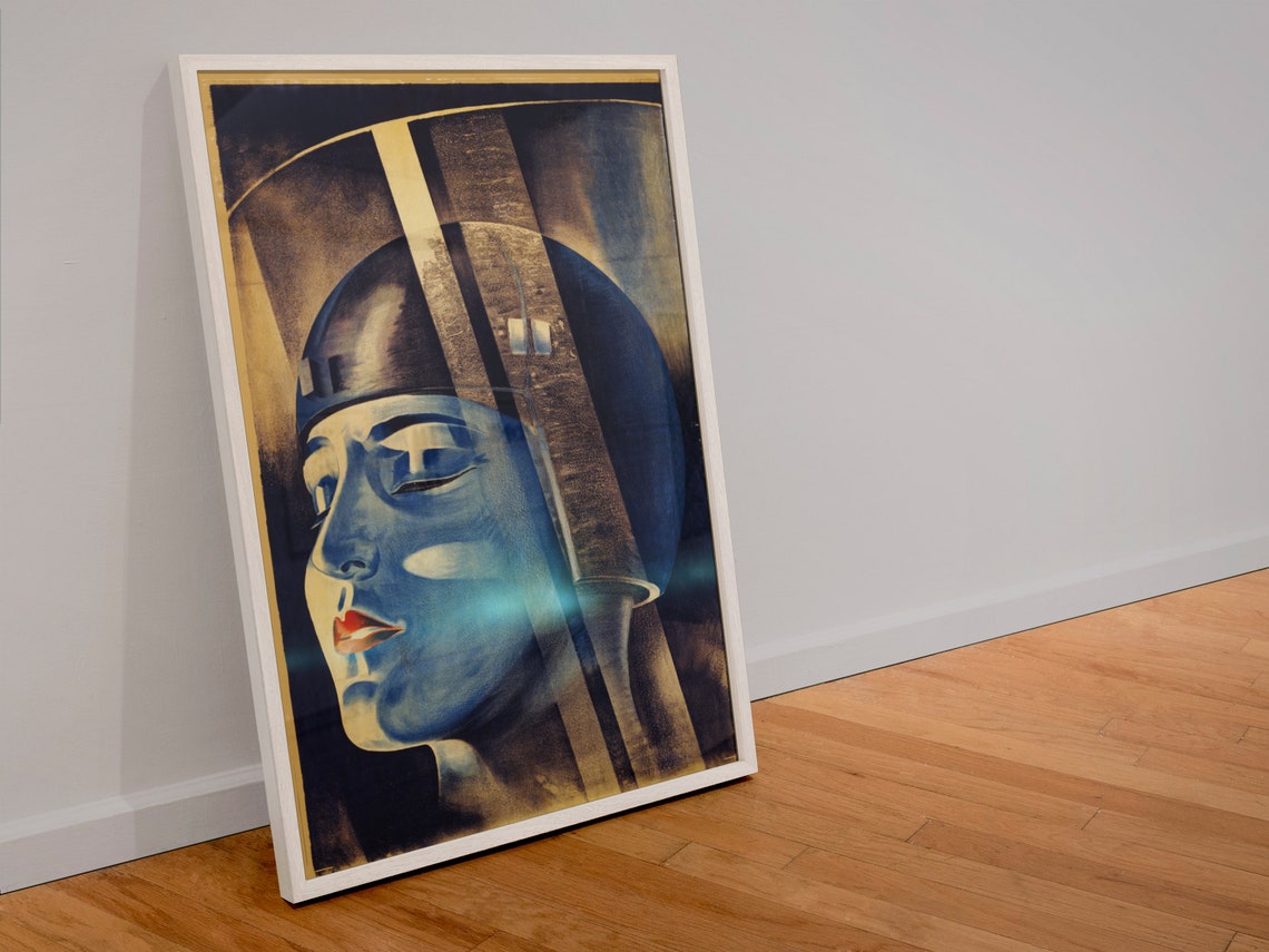 Metropolis Robot Maria Head Classic 1927 Sci Fi Movie Poster - Image 4