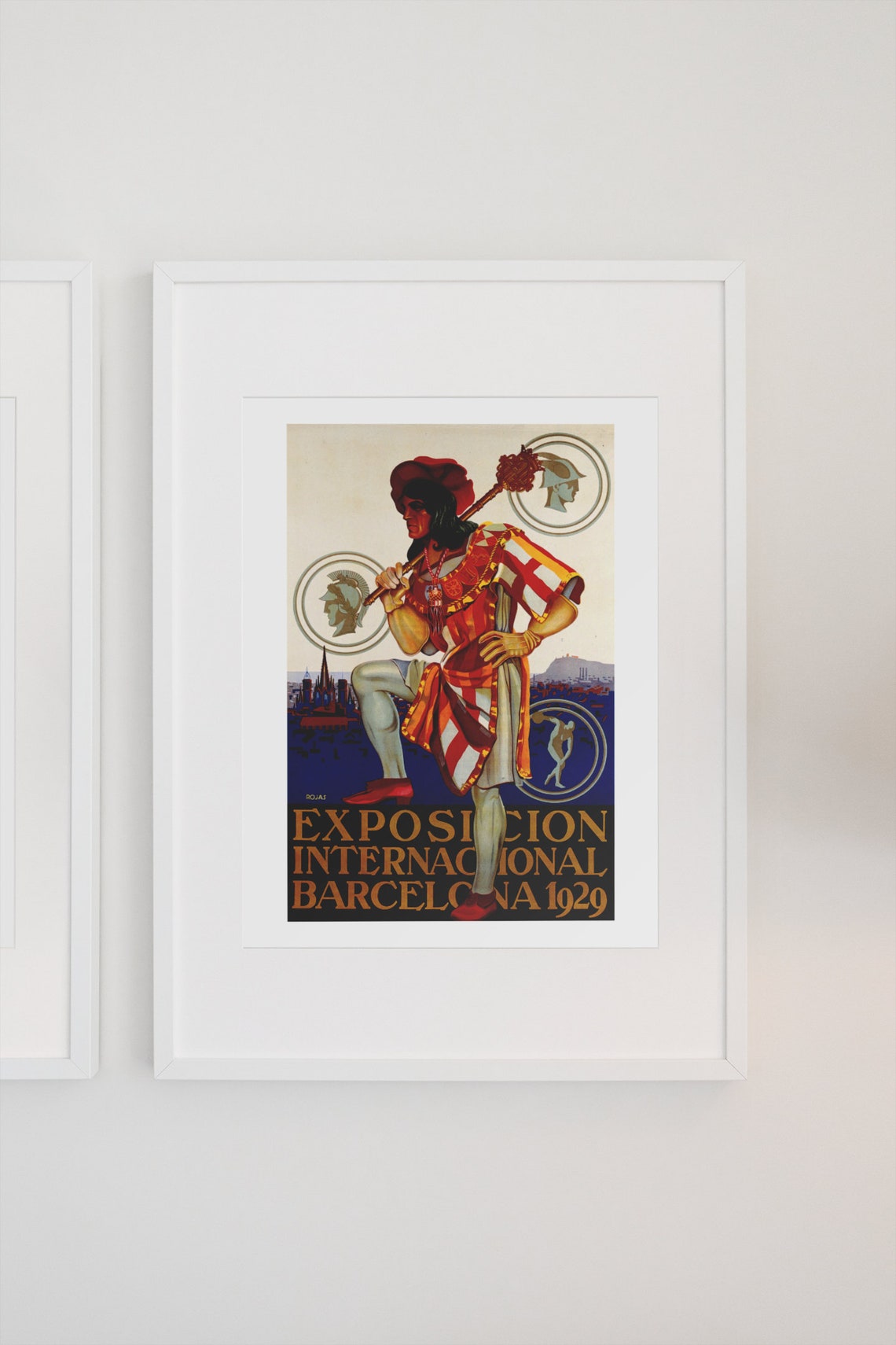 Exposicion Internacional Barcelona 1929 Spanish Fair Art Poster - Image 3