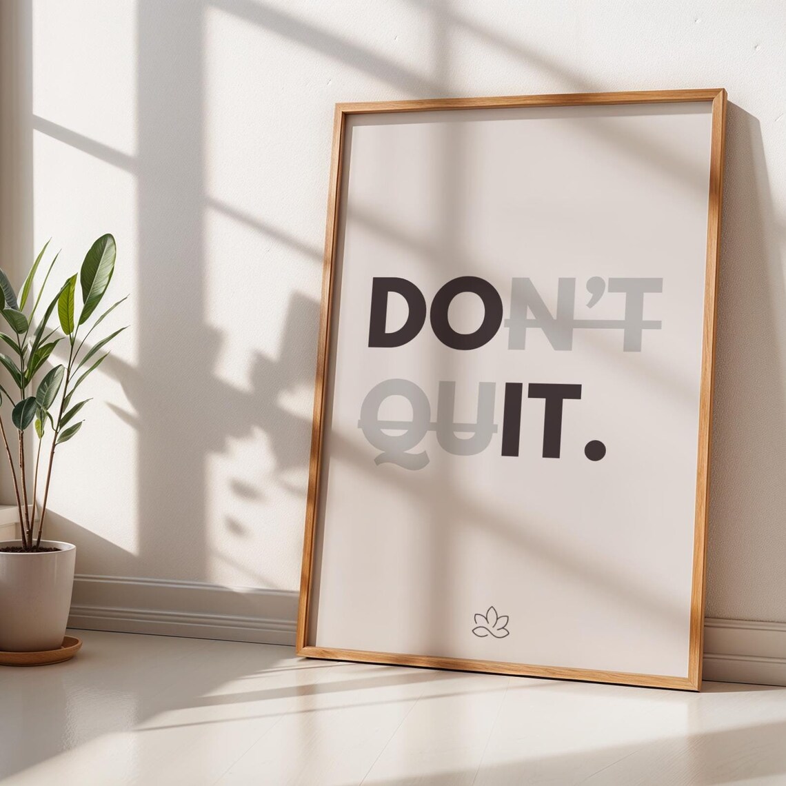 Don't Quit Motivational Poster, Minimalist Decor - Image 3