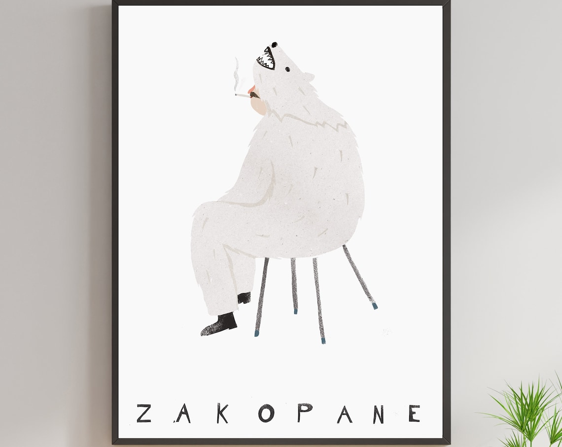 Zakopane Tatra Mountains Poland Travel Poster