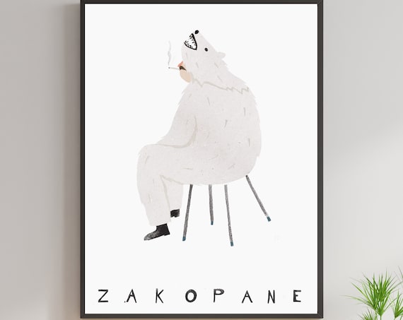 Zakopane Tatra Mountains Poland Travel Poster