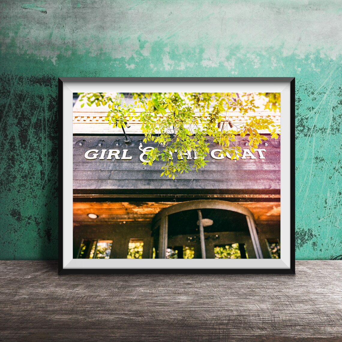 Girl and the Goat Restaurant Facade Chicago Sign Photography Poster