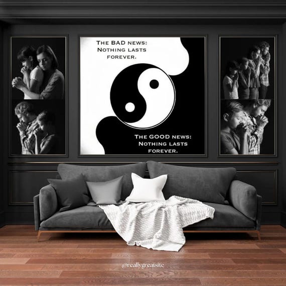 The Good News Zen Printables Minimalist Wall Art Bushido Home Decor Peaceful Office Prints