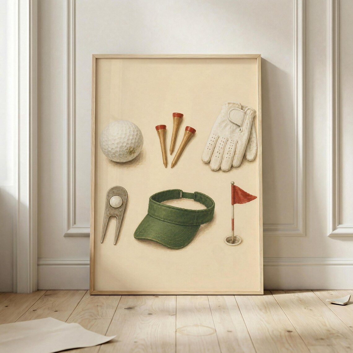 Vintage Golf Equipment Poster