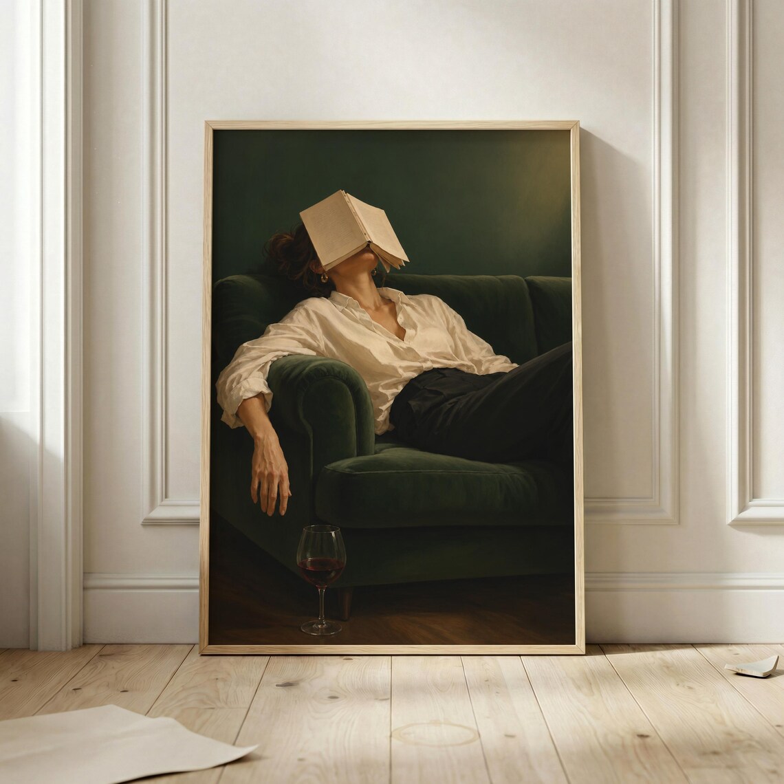 Book Lover Wall Art, Moody Dark Academia Poster