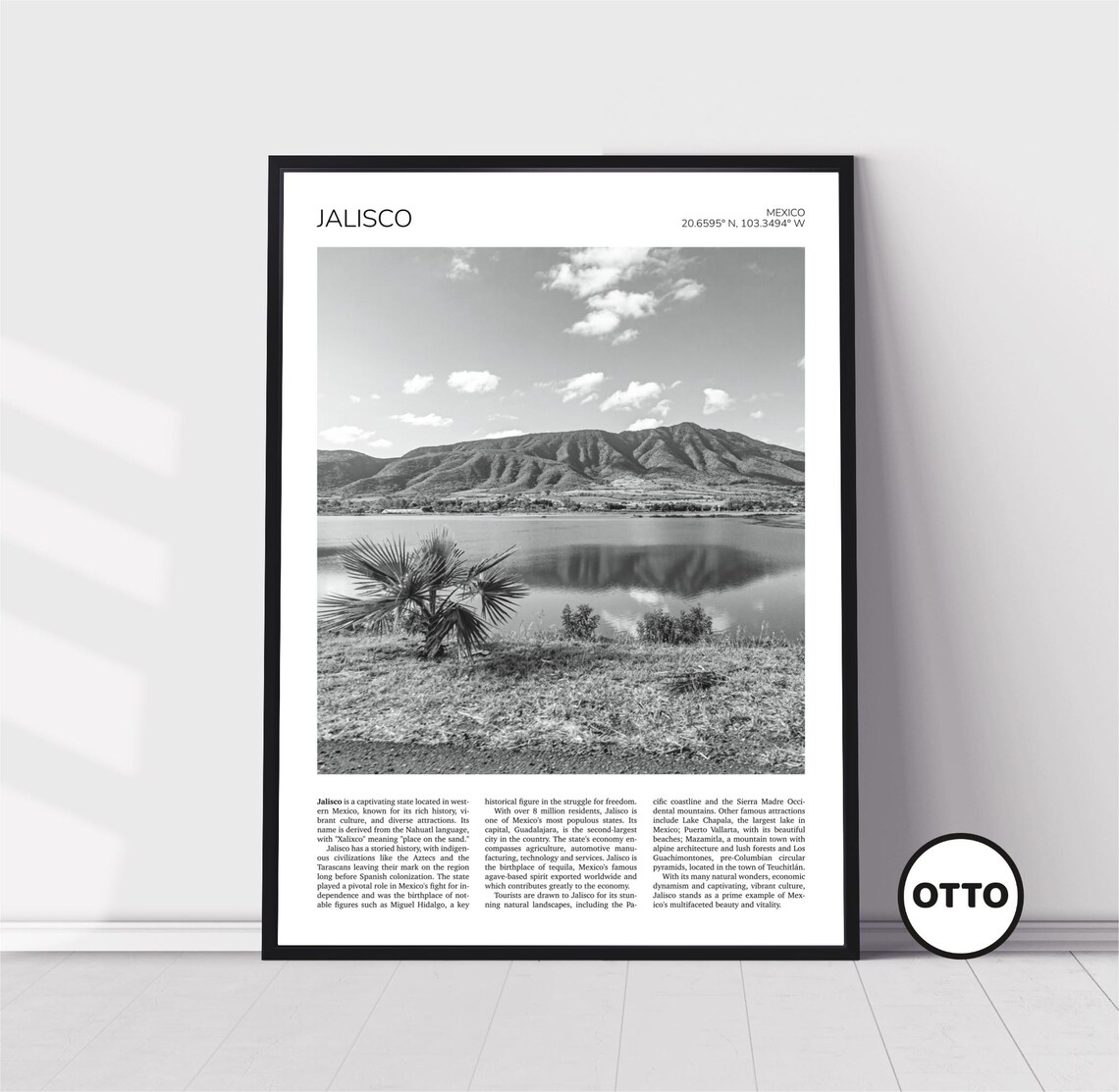 Jalisco Mountain Landscape, Mexico Travel Poster