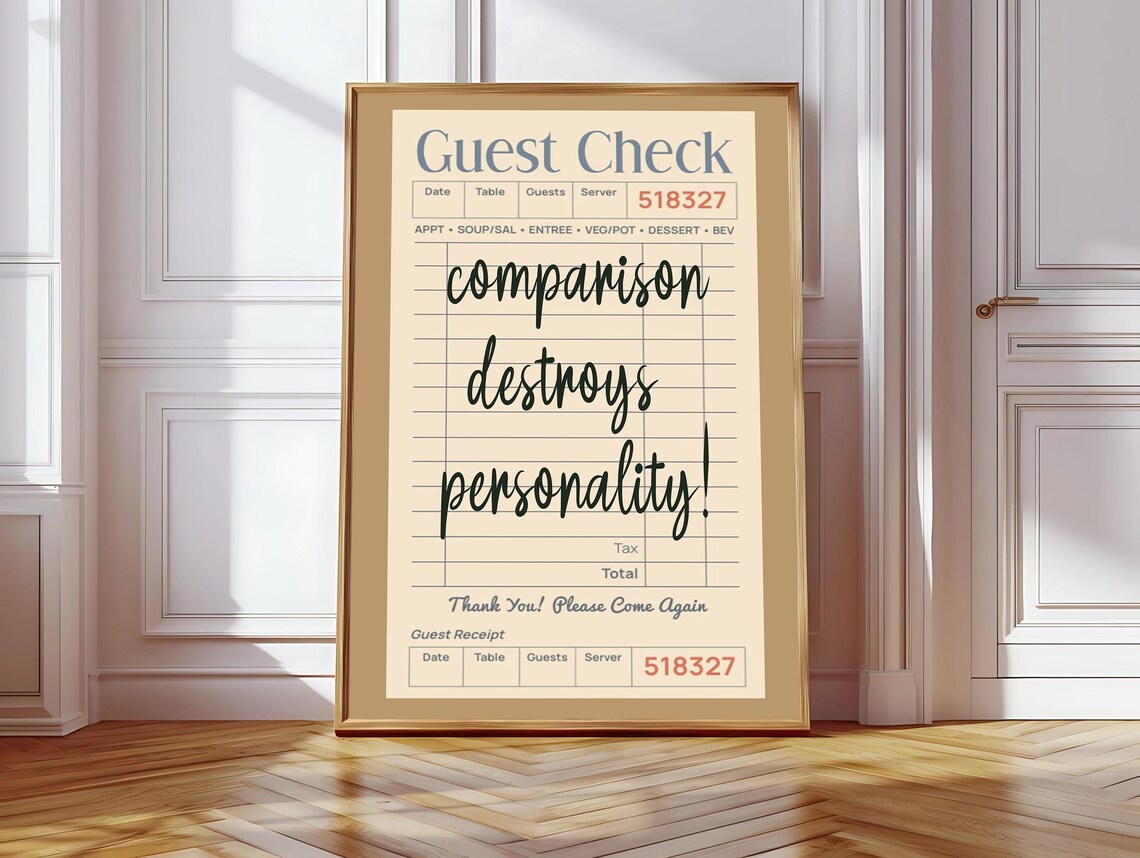 Vertical Print Comparison Destroys Personality