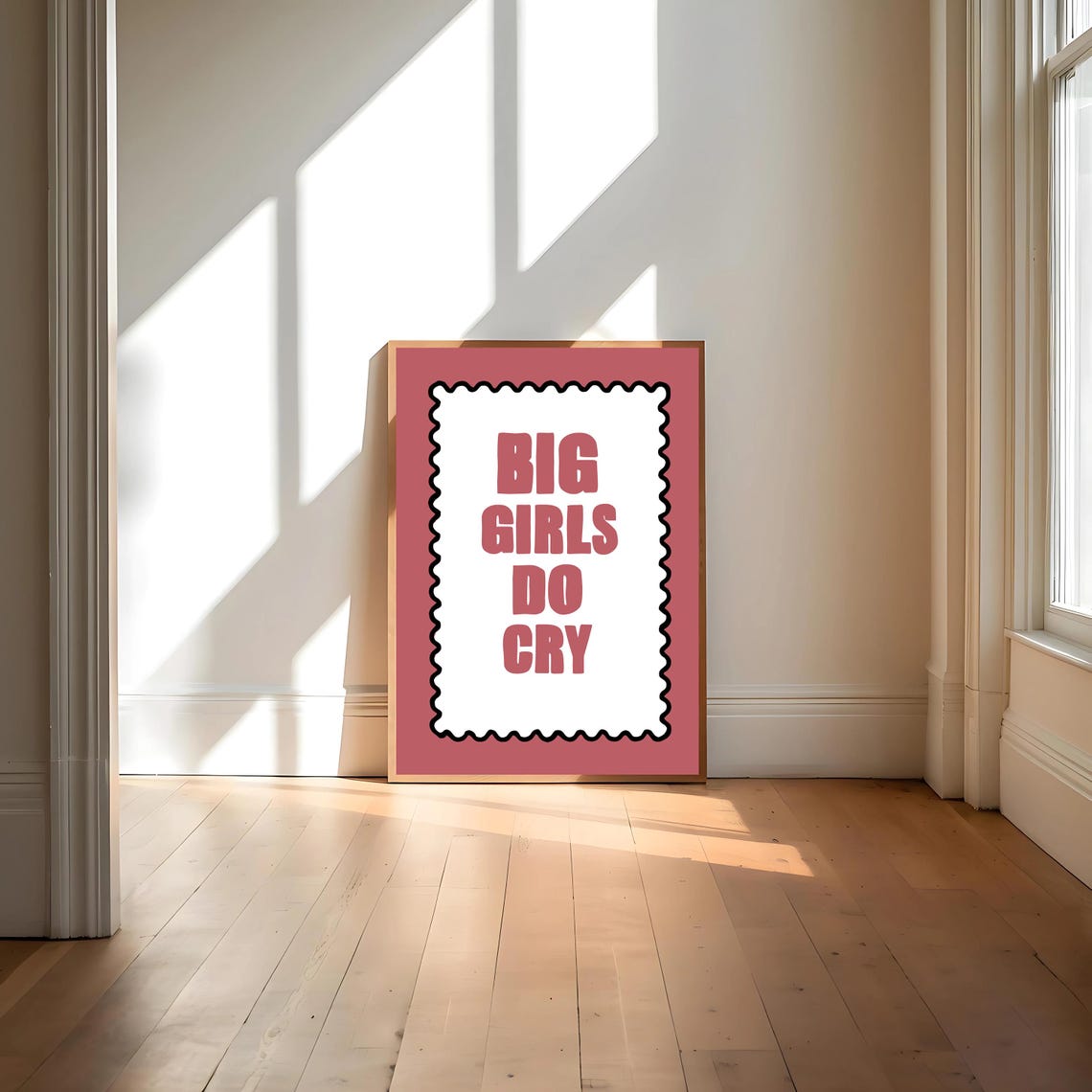 Big Girls Do Cry, Funky Feminist Poster - Image 4