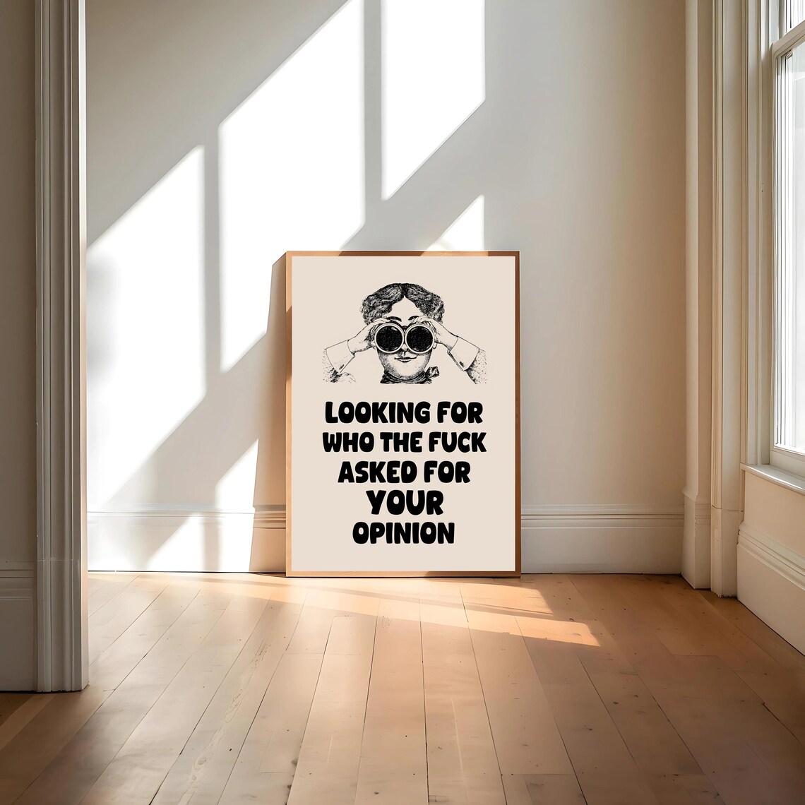 Looking For Who Asked For Opinion, Funny Desk Decor - Image 4