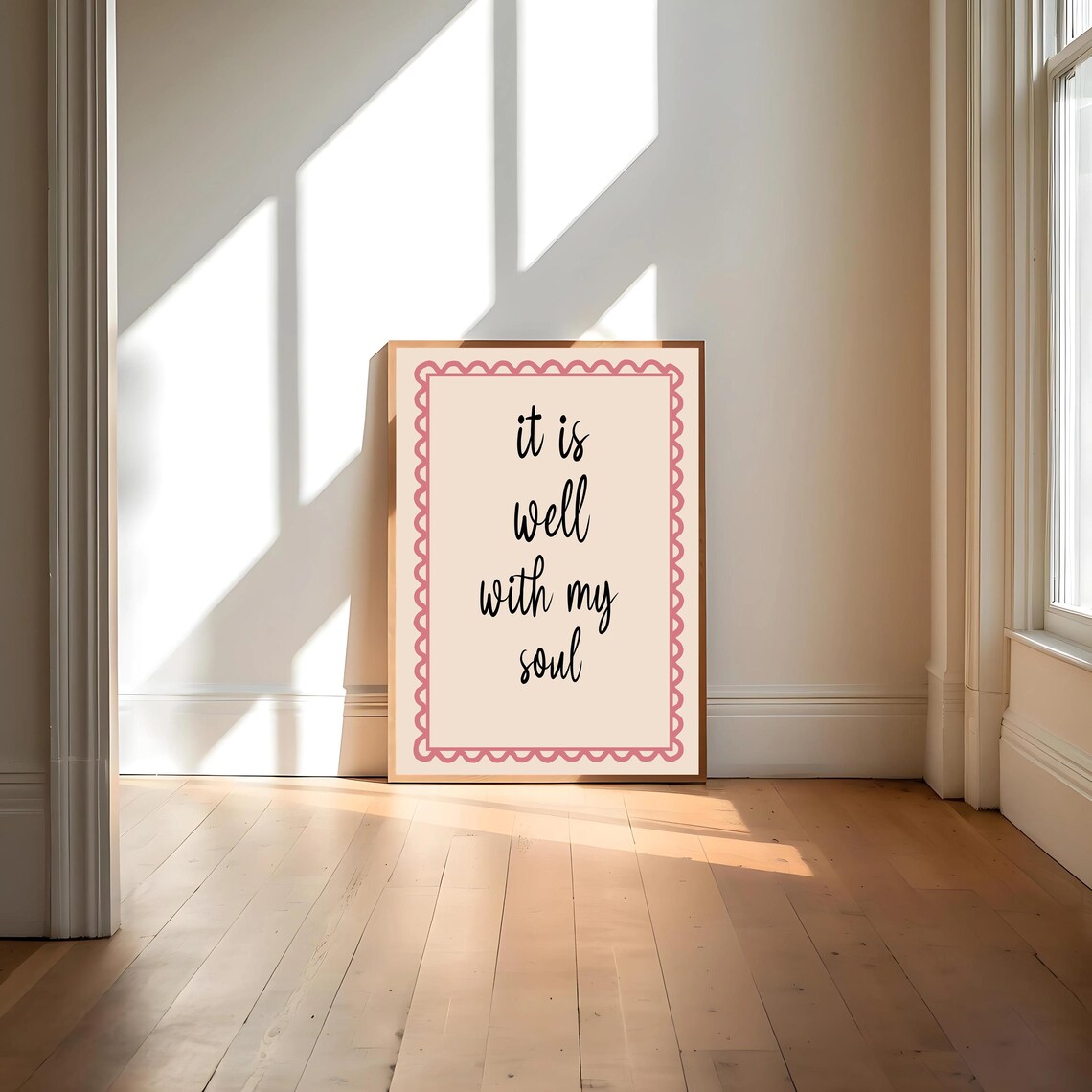 It Is Well With My Soul Art Print, Affirmation Poster - Image 4