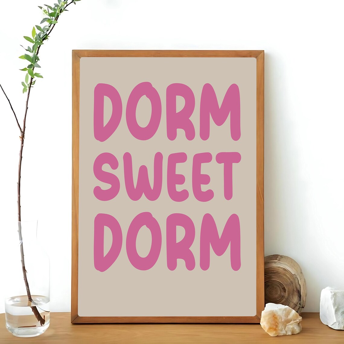 Dorm Sweet Dorm Retro Typography Dorm Decor - Image 3