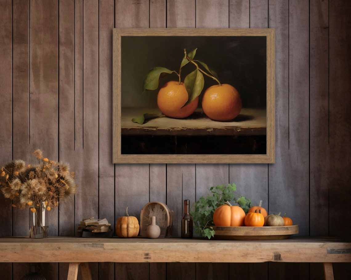 Clementine Still Life, Vintage French Country Art Print - Image 4