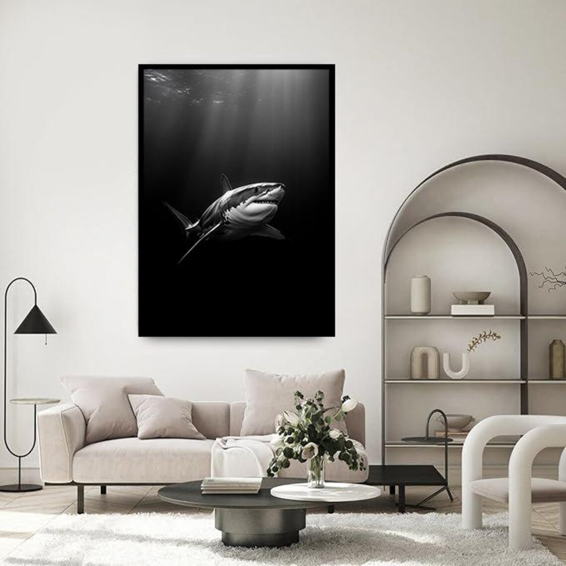 Shark Wall Art, Killer Shark Poster