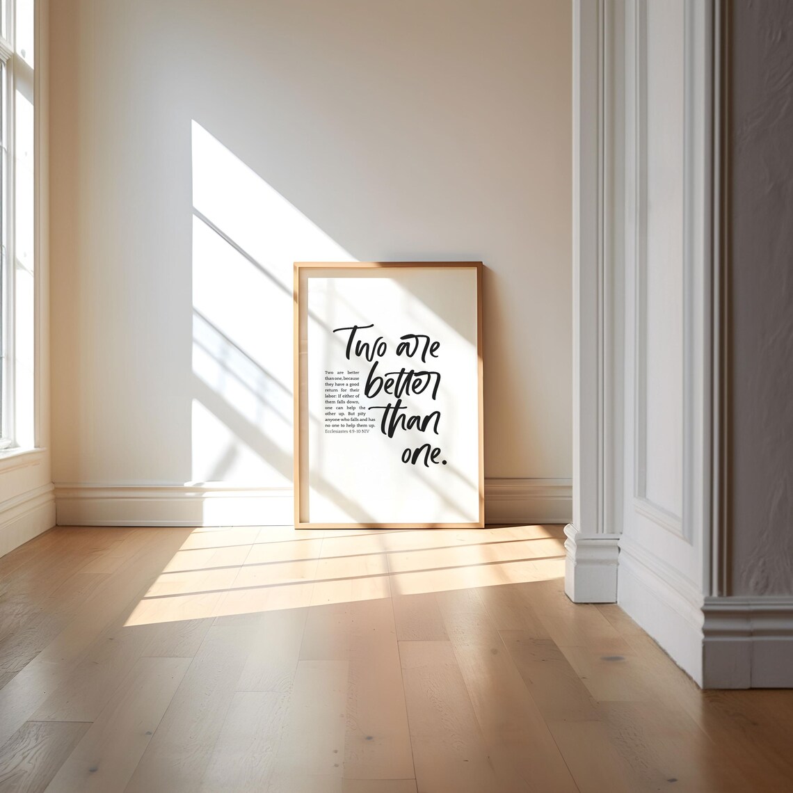 Two Are Better Than One Bible Verse Love Quote Print - Image 3