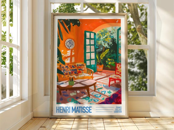 Henri Matisse Cosy Room Art Exhibition Print Gallery Classic Living