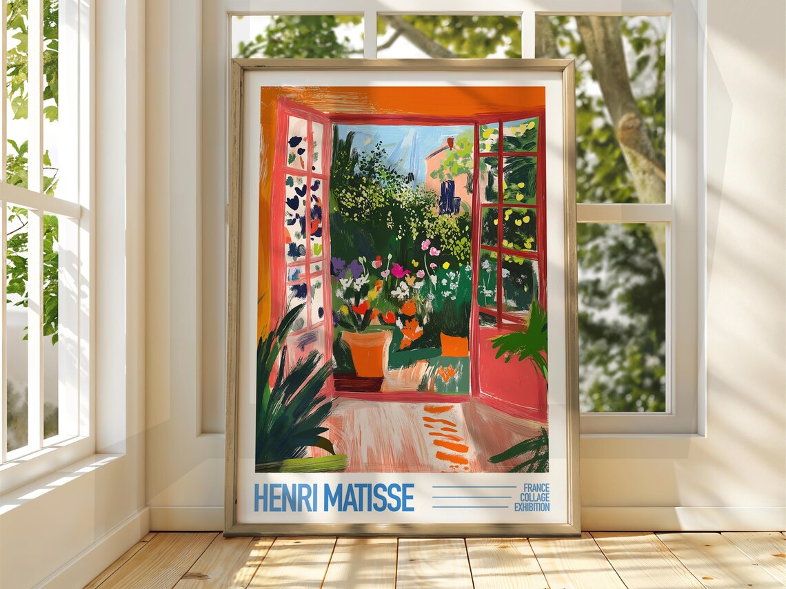 Matisse Floral Patio Art Exhibition, Fauvism Print