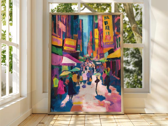 Henri Matisse Style Street Art Exhibition Print Gallery Classic Fauvism Painting