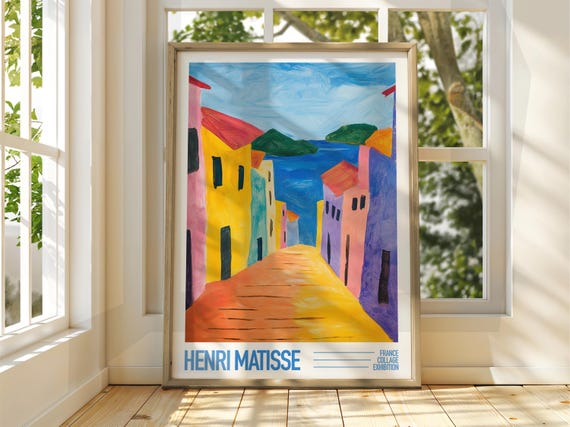 Henri Matisse Seaside Town Art Exhibition Print Coastal Classic Beach Paint