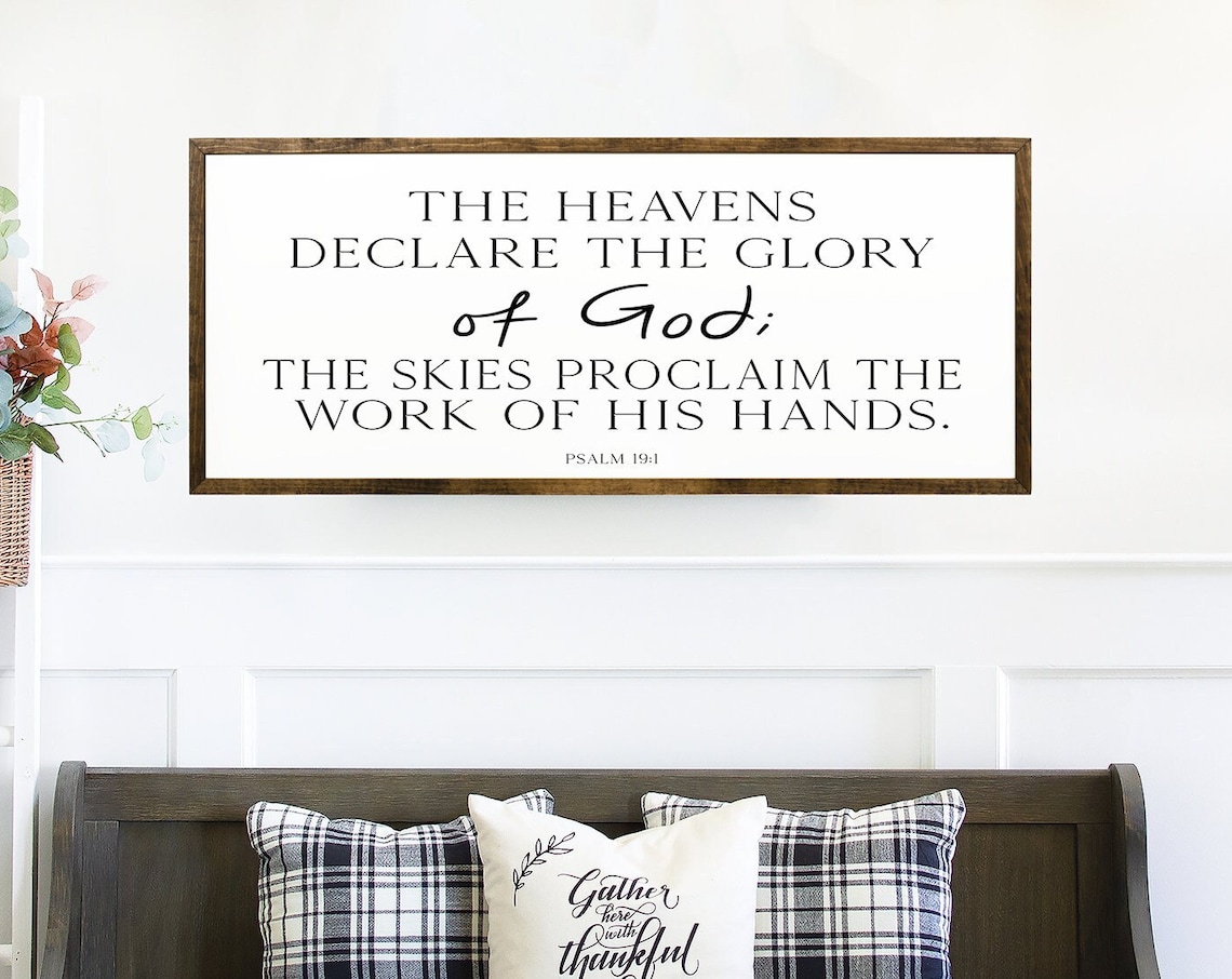 Psalm 191 Farmhouse Scripture Home Decor Art Print