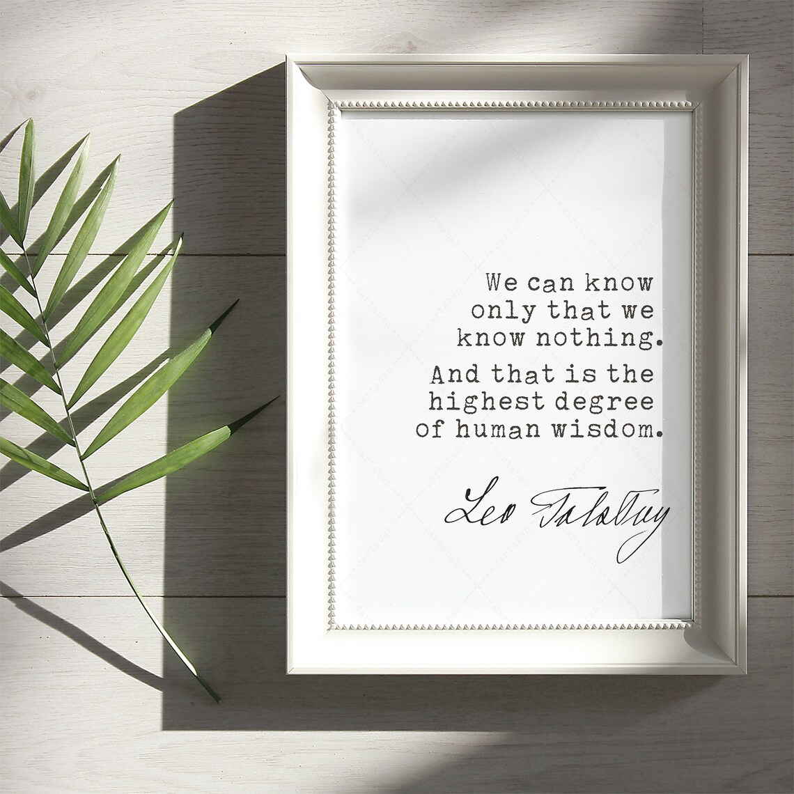 Tolstoy Quote Art Print for Book Lovers, Leo Tolstoy - Image 2