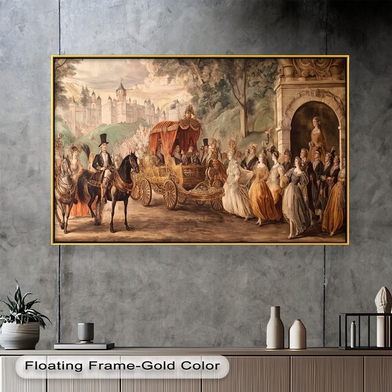Victorian Royal Carriage, Elegant Vintage Scene