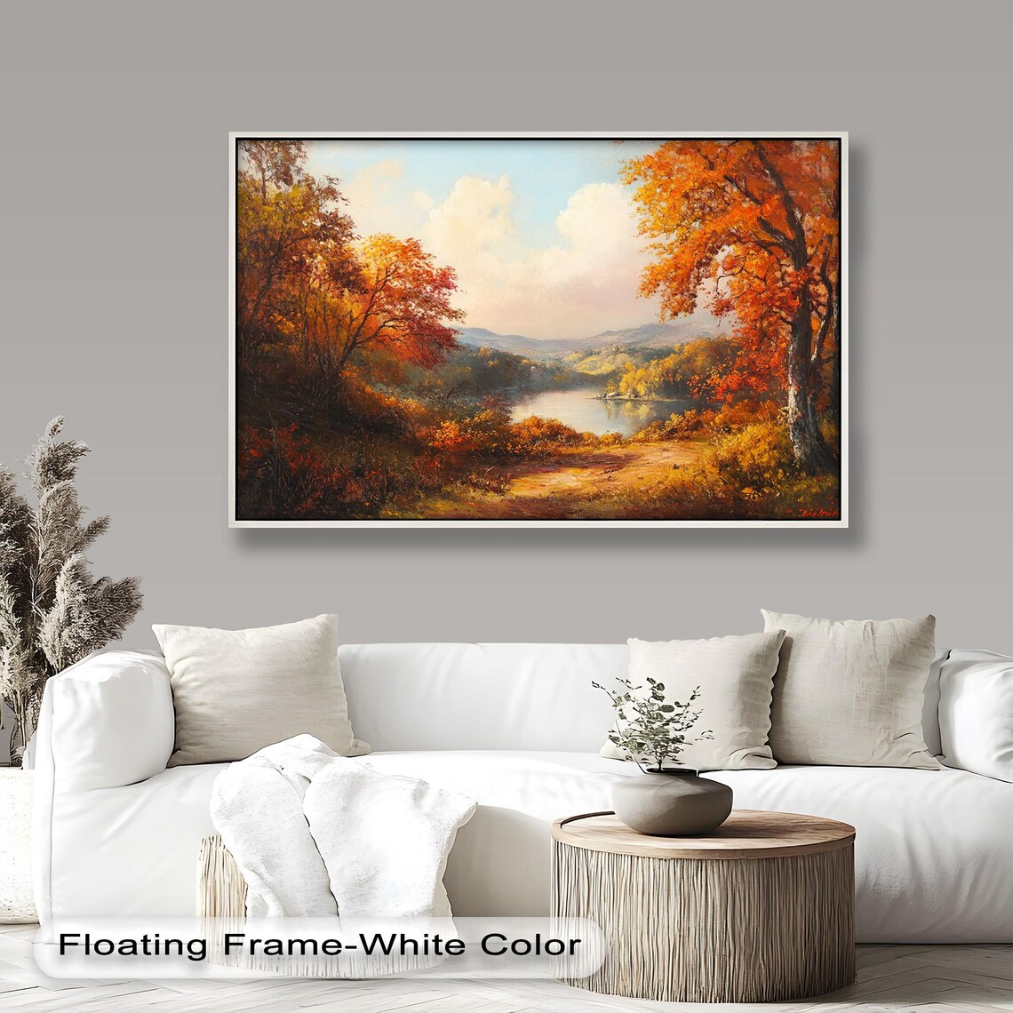Golden Autumn Forest Path, Tranquil Fall Landscape - Image 4