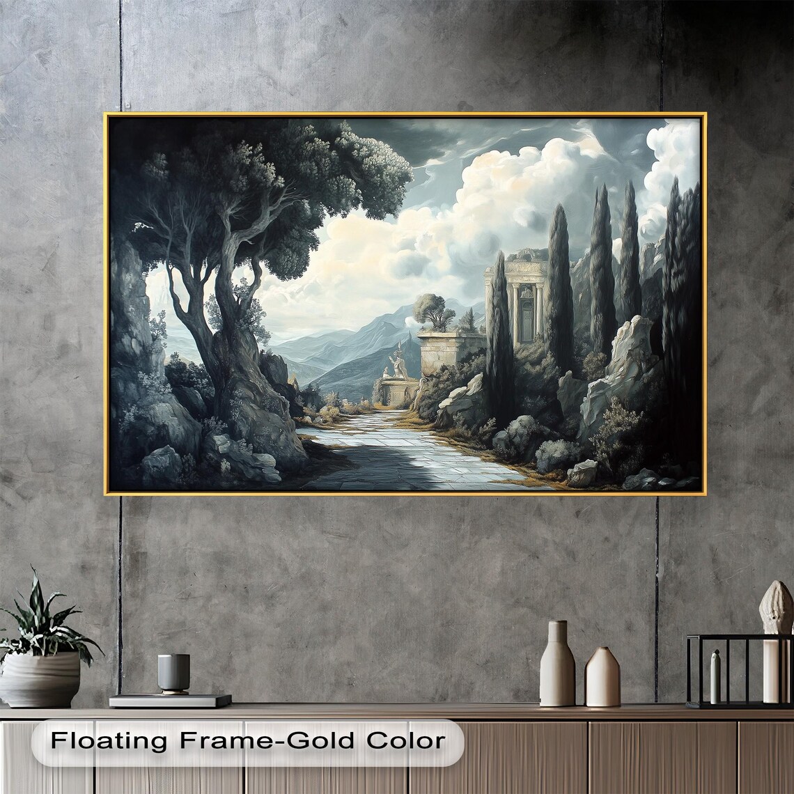 Ancient Ruins Landscape, Mystical Temple Scene - Image 3